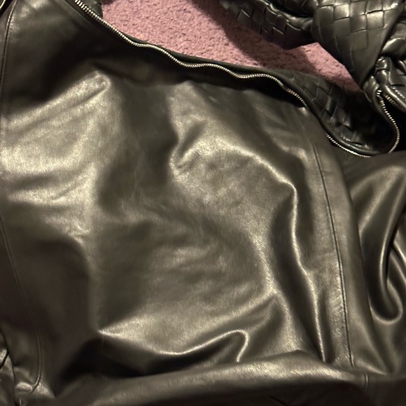 Authentic Bottega, Venetta, black, lambskin, leather Maxi Jodi intrecciato - Picture 10 of 14